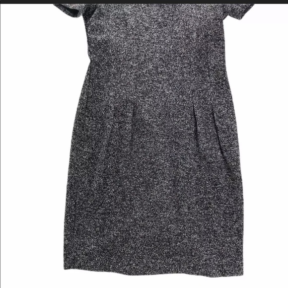 Gap Textured Knit Dress Sz. 0 Black Gray Short Sleeve - Picture 5 of 9